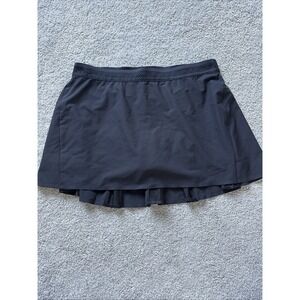 NIKE DRI-FIT FLEX WOVEN GOLF SKIRT SKORT BLACK WOMEN SIZE LARGE 884883-010